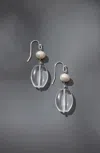 Jjill J.jill Glass-beaded Drop Earrings In Clear