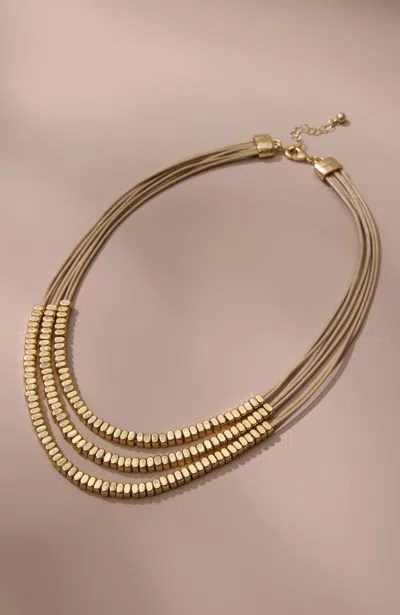 Jjill Goldtone Multistrand Necklace