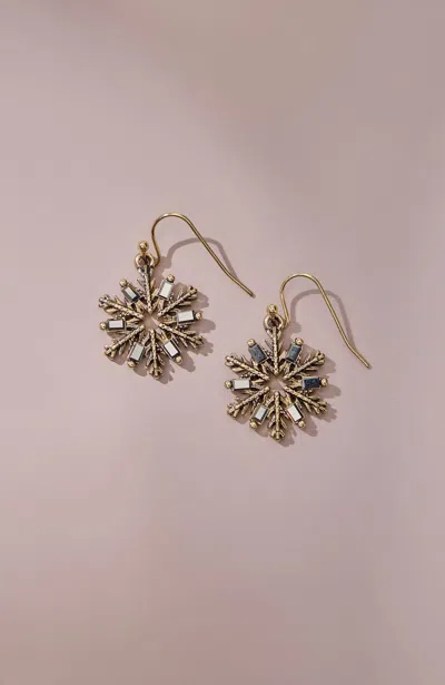 Jjill J.jill Goldtone Snowflake Earrings