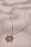 Jjill J.jill Goldtone Snowflake Pendant Necklace In Gold