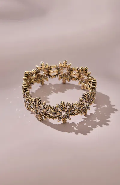 Jjill J.jill Goldtone Snowflake Stretch Bracelet