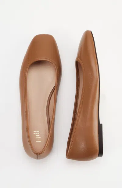Jjill J.jill Gwen Ballet Flats In Cognac