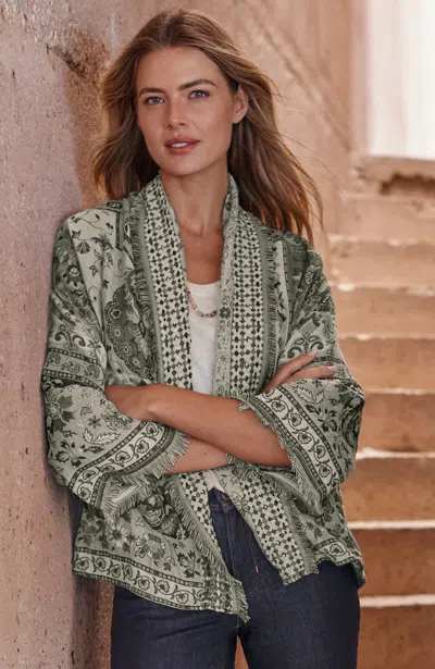 Jjill Hand-embroidered Soft Jacket In Dark Oatmeal Multi