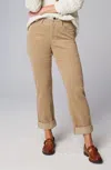 Jjill J.jill Heathered-cord Relaxed Boyfriend Jeans In Camel Heather