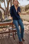 Jjill J.jill High-rise Boot-cut Jeans In Deep Sea Wash