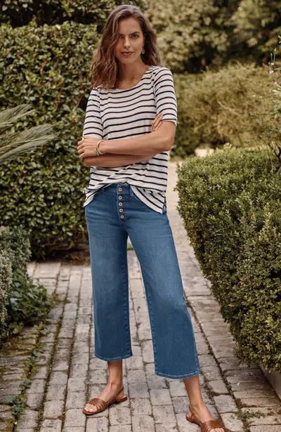 Jjill J.jill High-rise Button-fly Jeans In Florence Wash