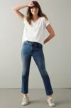 Jjill J.jill High-rise Demi-boot Ankle Jeans In Sterling Wash