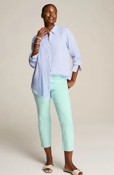 Jjill J.jill High-rise Fringe-hem Crops