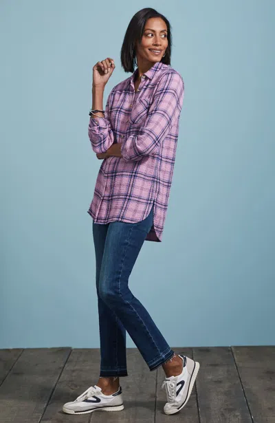 Jjill J.jill High-rise Release-hem Jeans In Acadia Wash