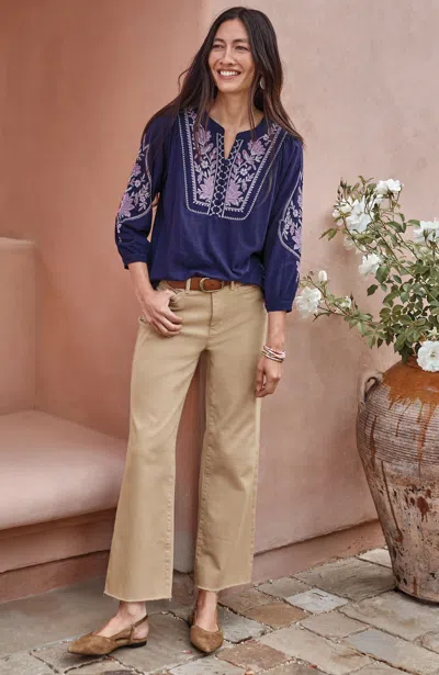 Jjill J.jill High-rise Wide-leg Ankle Jeans
