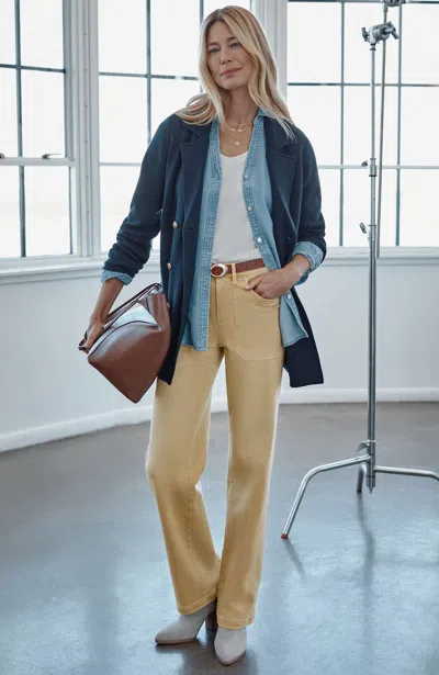 Jjill J.jill High-rise Wide-leg Jeans In Brown