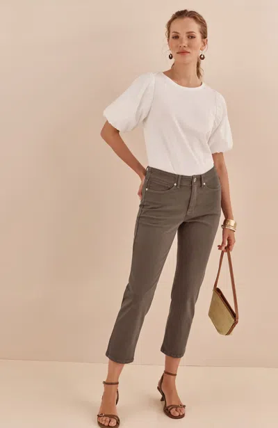 Jjill High-rise Straight-leg Cropped Jeans