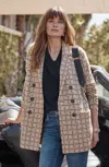 Jjill J.jill Houndstooth Jacquard-knit Sweater Blazer