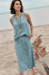 Jjill J.jill Indigo Tencel™ Lyocell Cargo Maxi Skirt