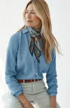 Jjill J.jill Indigo Tencel™ Lyocell Shirt In Multi