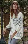 Jjill J.jill Intarsia Snowflake Sweater In Cream,ash
