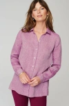 JJILL J.JILL EVERYDAY LINEN BUTTON-FRONT SHIRT