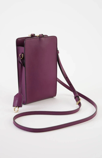 Jjill J.jill Harper Leather Crossbody In Dewberry