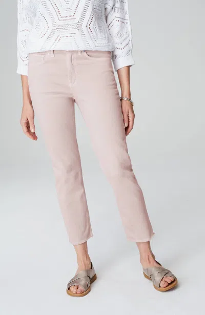 Jjill J.jill High-rise Fringe-hem Crops In Light Lilac Haze
