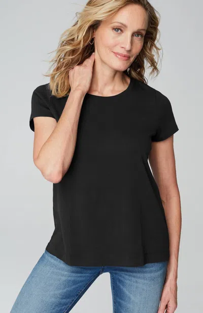 Jjill J.jill Pima Cotton Tee In Black