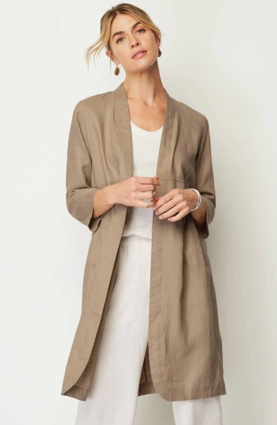 Jjill J.jill Pure Jill Linen Duster Jacket In Sandbar