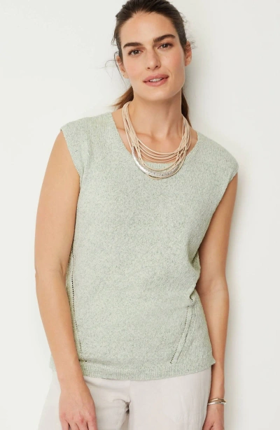 Jjill J.jill Pure Jill Spray-dyed Shell In Pistachio Multi