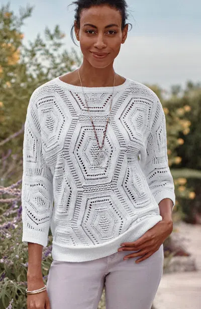 Jjill J.jill Windsor Sweater In White