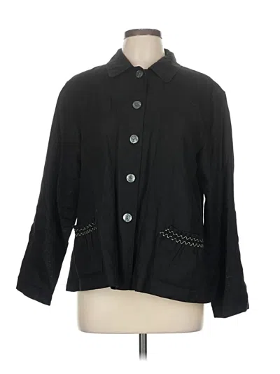 Pre-owned Jjill Jacket In Black