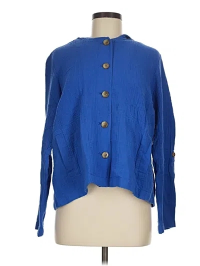 Pre-owned Jjill Jacket In Blue
