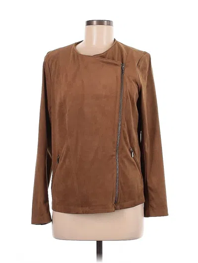 Pre-owned Jjill Jacket In Brown
