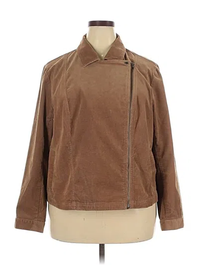 Pre-owned Jjill Jacket In Brown