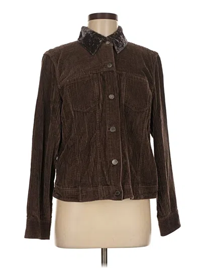 Pre-owned Jjill Jacket In Brown