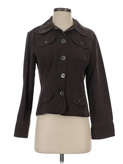 Pre-owned Jjill Jacket In Brown