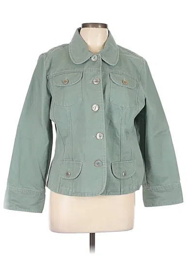 Pre-owned Jjill Jacket In Green