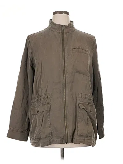 Pre-owned Jjill Jacket In Green
