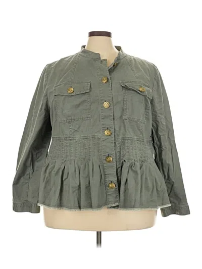 Pre-owned Jjill Jacket In Green