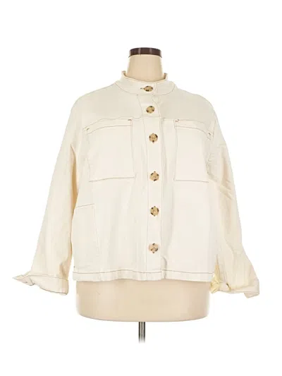 Pre-owned Jjill Jacket In Ivory