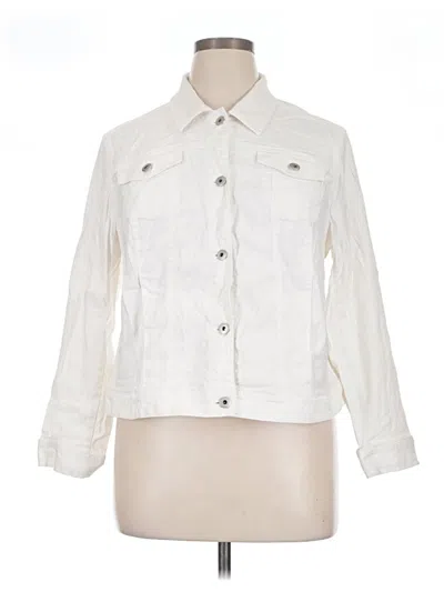 Pre-owned Jjill Jacket In Ivory
