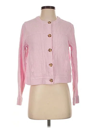Pre-owned Jjill Jacket In Pink