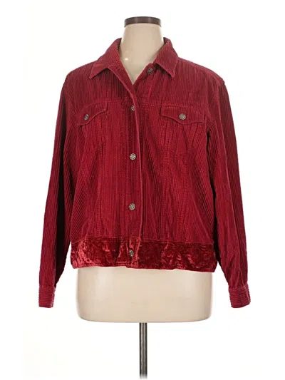 Pre-owned Jjill Jacket In Red