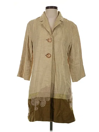 Pre-owned Jjill Jacket In Tan