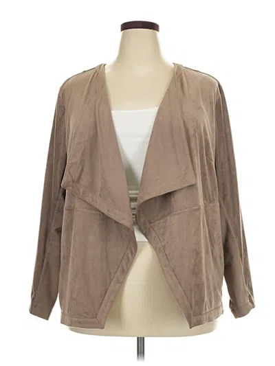 Pre-owned Jjill Jacket In Tan