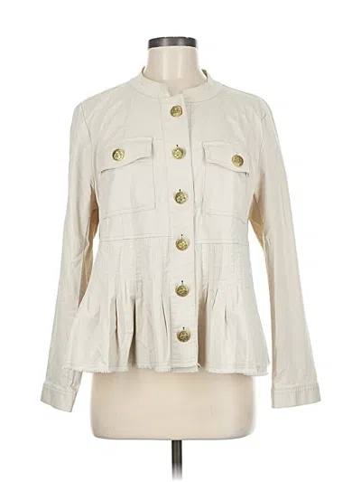 Pre-owned Jjill Jacket In White