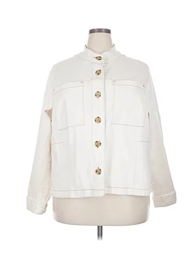 Pre-owned Jjill Jacket In White