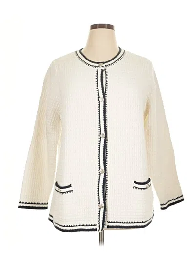 Pre-owned Jjill Jacket In White