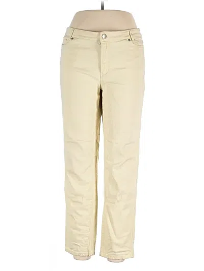 Pre-owned Jjill Jeans In Ivory