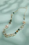 Jjill J.jill Joyous Journey Station Necklace In Goldtone Multi