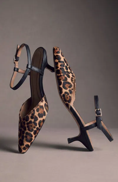 Jjill Kennedy Kitten Heels Shoes In Gingerbread Multi Leopard