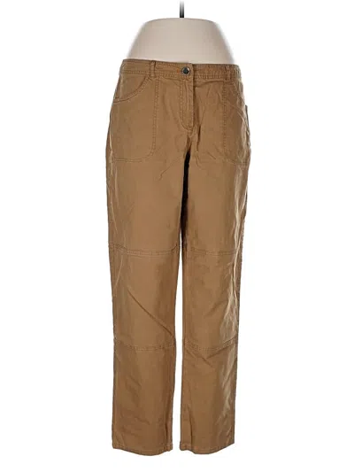 Pre-owned Jjill Khaki Pant In Brown
