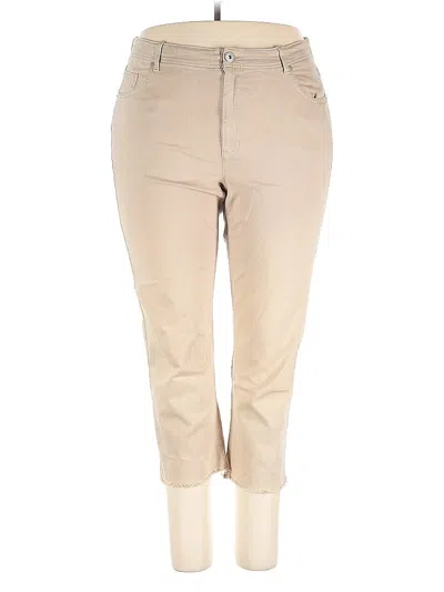 Pre-owned Jjill Khaki Pant In Brown